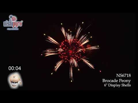 NS6718 - 6" Brocade Peony