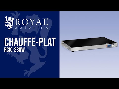 Vidéo - Chauffe-plat - 240 W - Inox - 62 x 35 cm