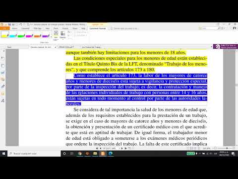 Clase 24. Trabajo de los Menores