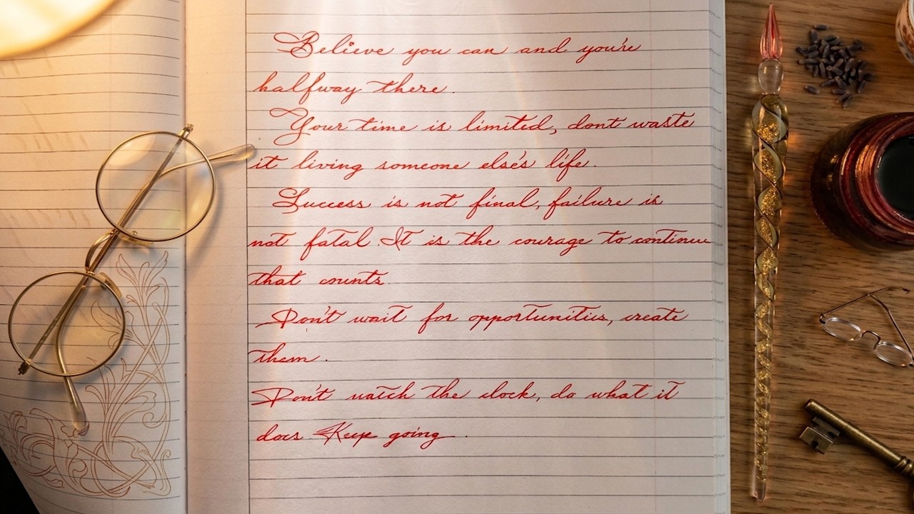 Penmanship - Artistic lettering method: Believe You...