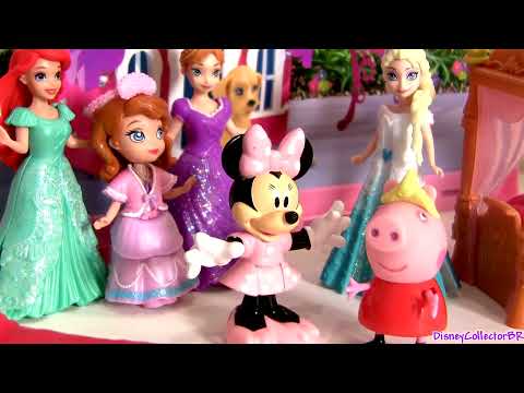 Minnie Mouse SLEEPOVER Slumber Party with Princess Anna & Elsa Disney Frozen