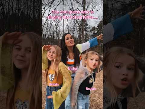 Who’s actually singing? #britainandbaylaa #singingchallenge #shorts