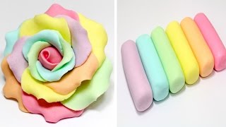 איך להכין פונדנט מרשמלו | פרח ורד הקשת מאת CakesStepbyStep