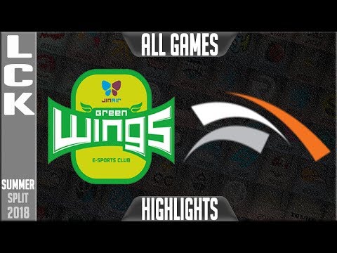 JAG vs HLE Highlights ALL GAMES | LCK Summer 2018 Week 1 Day 6 | Jin Air Greenwings vs Hanwha Life