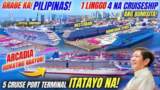 4 na Cruiseship sa isang Linggo Pilipinas Grabe ka! ARCADIA CRUISESHIP Dumating Na!