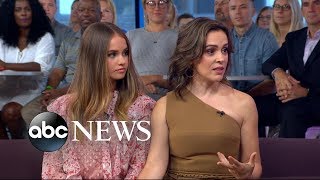 Alyssa Milano, Debby Ryan talk 'fat-shaming,' new show