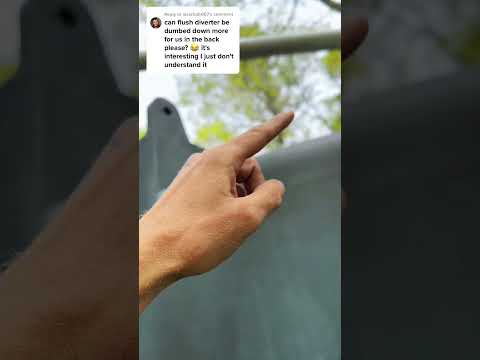 How does the first flush diverter work