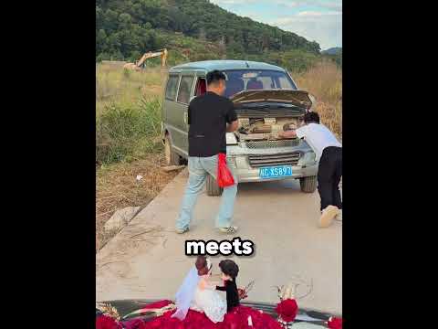 Why This Wedding Car Must Always Move Forward 😮