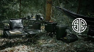 【黒ギアキャンプ】#16 久しぶりにハンモック出したら最高でした。ベーグルサンドはやってよかったです！今後のライナップ入りですね！アウトドア、ブラックキャンプ