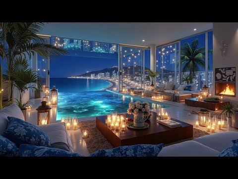 Deep House Mix | Infinity Pool Lounge ~ Late Night Cityscape Chillout Music