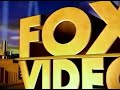 Fox Video 1996 Bumper With Walt Disney Byline