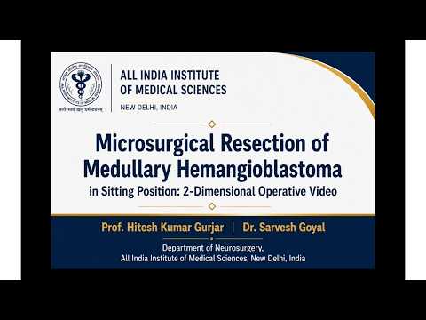 Microsurgical Resection of Medullary Hemangioblastoma in Sitting Position