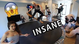 WE TURNED OUR HOUSE INTO A TRAMPOLINE PARK
