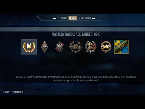 WOT Console. Barracuda. 3 MoE battle. 2183 Pure EXP