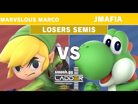 smash.gg Ladder Day 1 - Marvelous Marco (Toon Link) Vs. JMafia (Yoshi) Losers Semis - Smash Ultimate