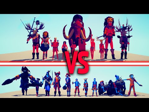 MEGA TRIBAL TEAM vs MEGA PIRATE TEAM | TABS TOURNAMENT - Totally Accurate Battle Simulator