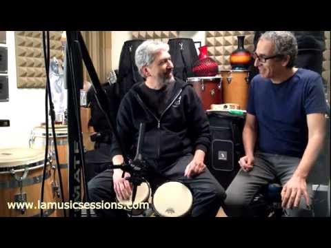 In studio with Grammy™ winner percussionist Luis Conte