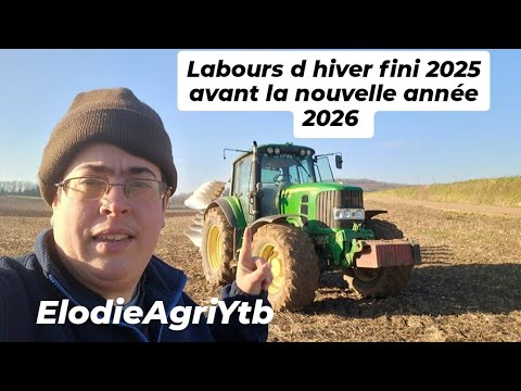 Winter plowing 2025 Klevenland and John Deere 6830 finished before the new year