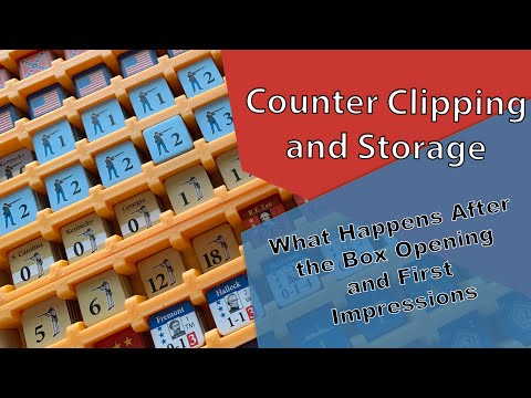 Counter Storage for The U.S. Civil War game