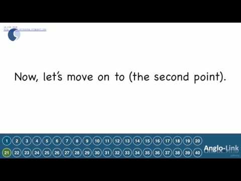 8. 40 common phrases to make a presentation