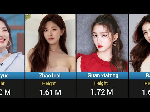 Most Famous Chinese Actresses Height Comparison 