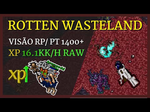 Tibia Hunt Rotten Wasteland x4 PT 1400+ (RP view)