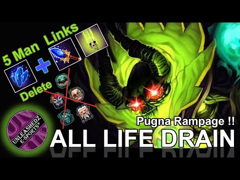 Dota 2 Pugna All Life Drain !!