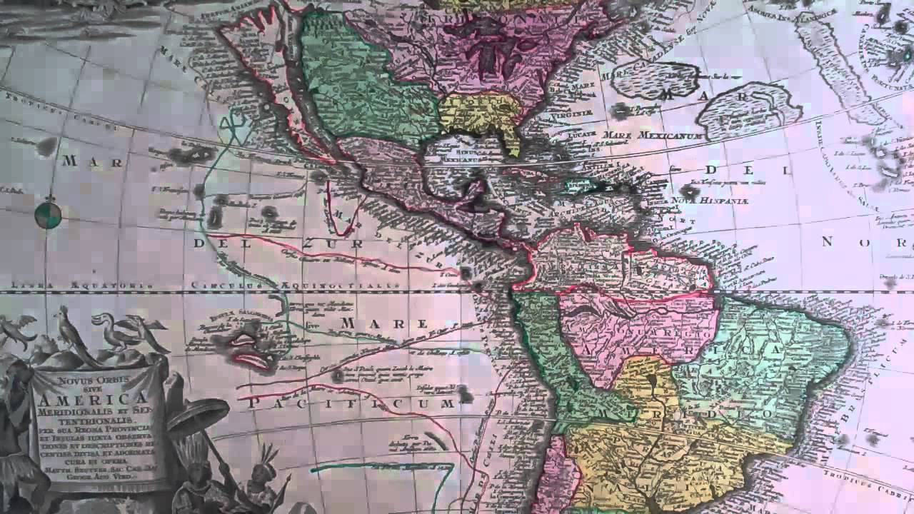 The Map House of London. 'America' by Johann Probst, 1765