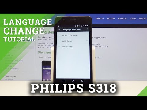 How to Change Language in Philips S318 - Language Settings