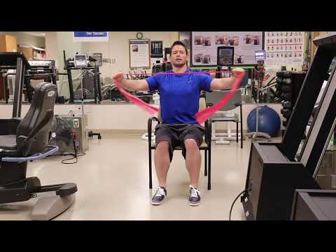 Upper Body Seated Resistance Band Exercises