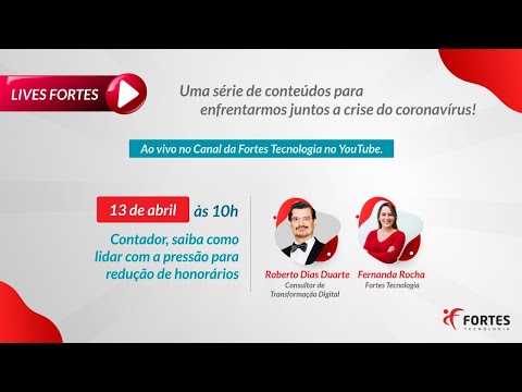 [Live] 🔴 #AoVivo | Contador, saiba como lidar com a pressão para redução de honorários.