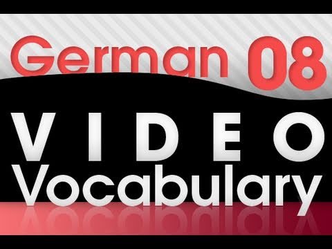 Learn German Video Vocabulary 1