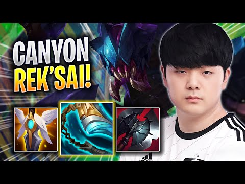 CANYON IS A GOD WITH REK'SAI! - DK Canyon Plays Rek'sai JUNGLE vs Lee Sin! | Season 2023