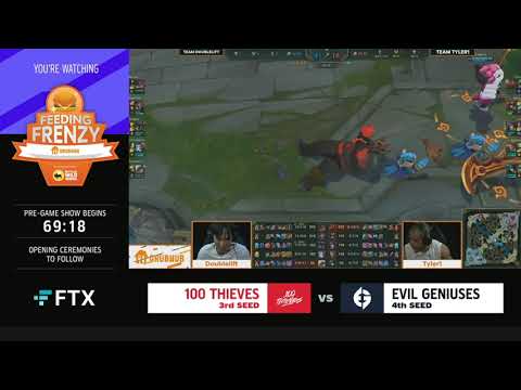 tyler1 leaves the game | Team Doublelift vs Team Tyler1