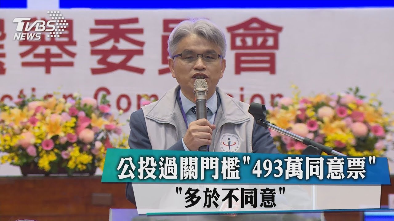 公投過關門檻「493萬同意票」　 「多於不同意」