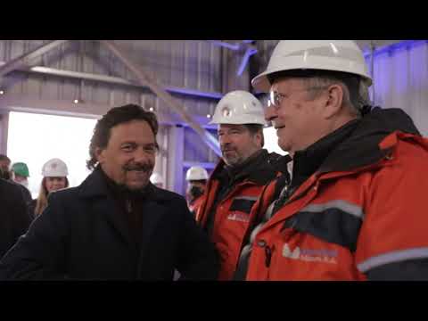 Sáenz y autoridades de Mansfield Minera inauguraron la primera operación aurífera de Salta