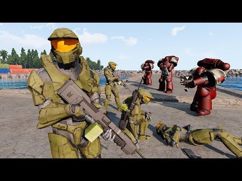 Spartans Fight Space Marines - Halo VS Star Wars VS Warhammer 40K Ep - 35