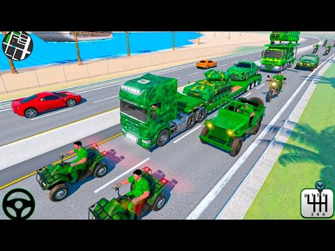 Army Vehicle Transporter Truck Simulator : Army Games #Gameplay #03