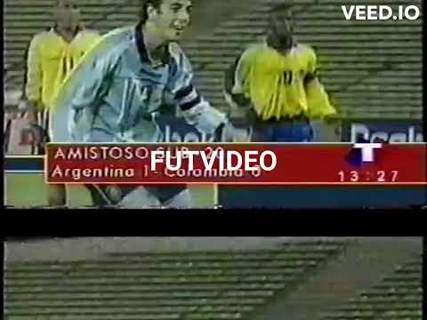 2001 Amistoso) Sub 20) Argentina:1 vs Colombia:0.