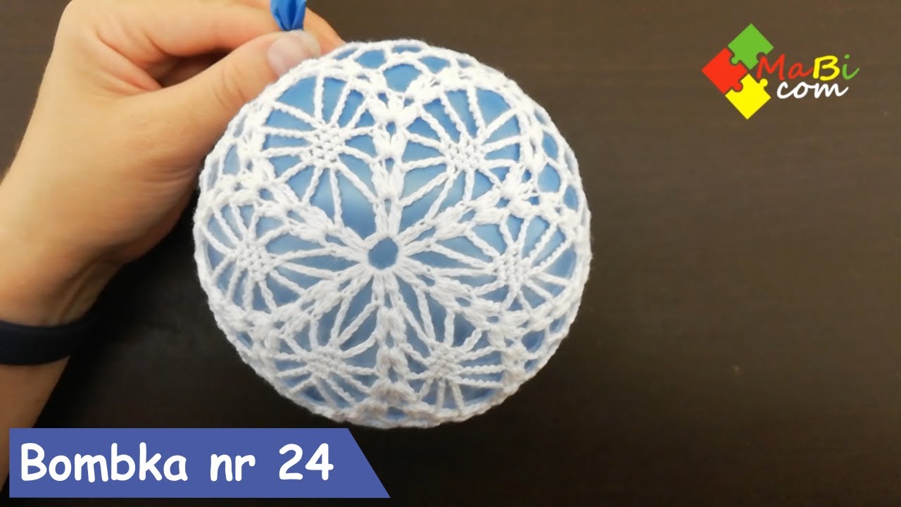 Szydełkowa bombka nr 24/Crotchet Christmas ball No 24