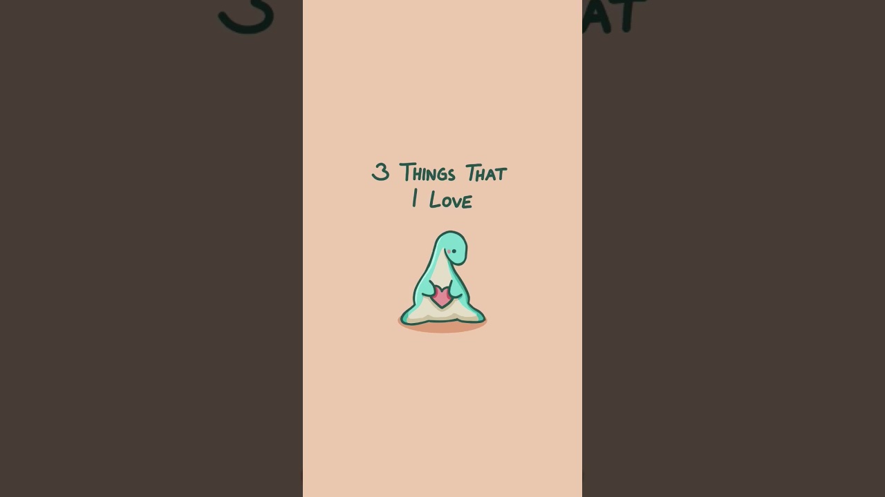 3 Things That I Love #shorts #dinosaur #dino #art #love