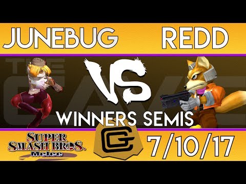 TCG Melee - Redd (Fox) vs Junebug (Sheik) - Winners Semis - SSBM 7/10/17