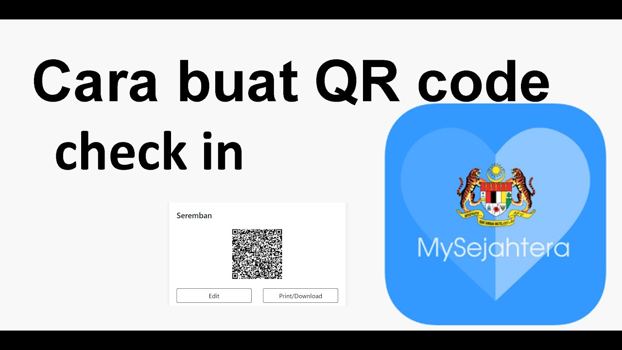 Cara Buat Qr Code Checkin Untuk Mysejahtera Youtuberandom