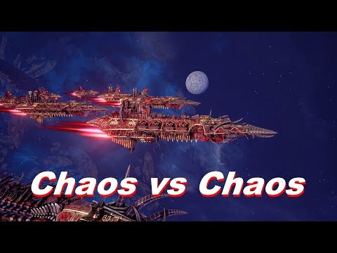 Chaos vs Chaos! Khorne Fleet, Rank 137, Heroic Difficulty, 1500 Points - Battlefleet Gothic Armada