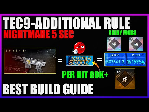 TEC9 ADDITIONAL RULE!! NIGHTMARE🥶BEST BUILD BEGINNER GUIDE - ONCE HUMAN