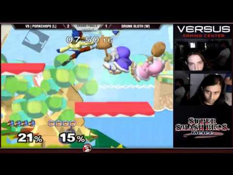 VS Weekly 4/24/16 - Grand Finals - VS|PorkChops (Falco) vs Drunk Sloth (ICs) - Melee