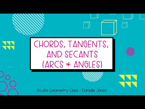 Chords, Tangents, and Secants (Circle Arcs and Angles) | High School Geometry Lesson