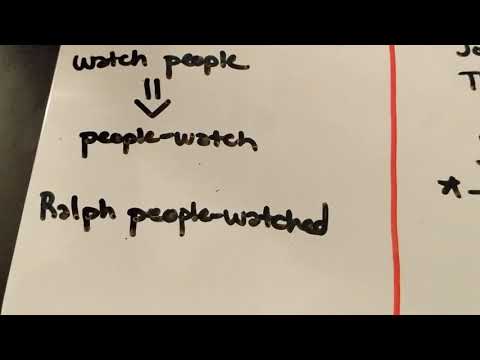 Decreasing Valency (Linguistics) Mini-Lesson