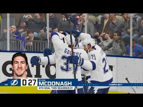 NHL 21 Season mode: Tampa Bay Lightning vs New York Rangers - (Xbox One HD) [1080p60FPS]