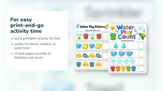 Water Play Busy Pages | Water Play Activities for Kids | Printable PDF | Etsy | 07